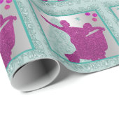 Dancers voor balkamers met kerstboomversieringen cadeaupapier (Rol Hoek)