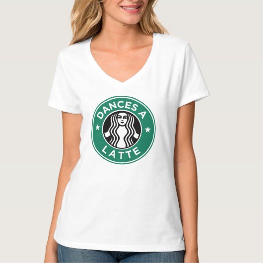 Dances A Latte T-shirt (Voorkant)