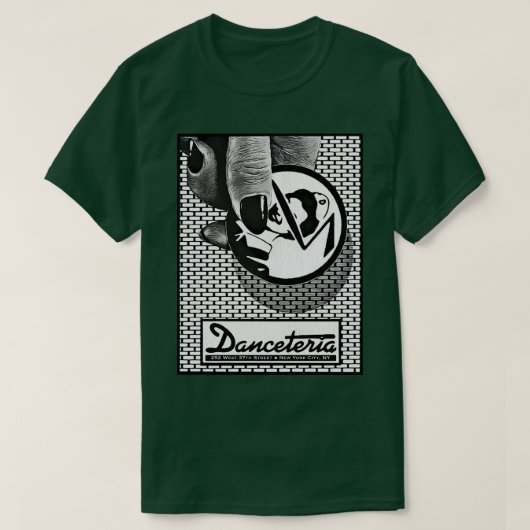 Danceteria Defunct Nachtclub 80s Punk Nieuw T-shirt (Design voorkant)