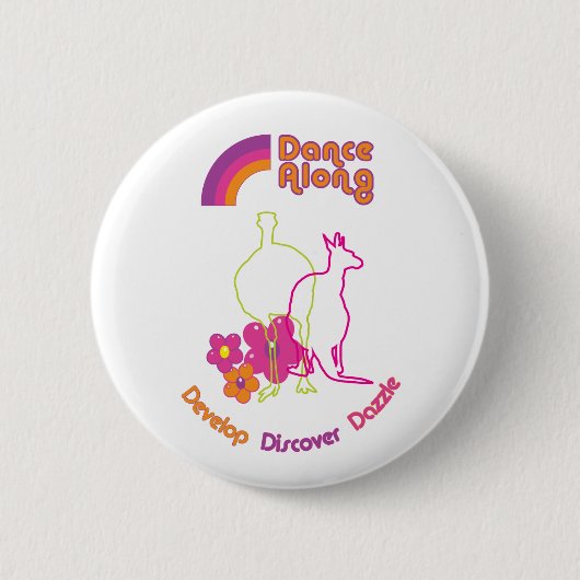 danceverder ontwikkel de knop van het sproeier ronde button 5,7 cm (Voorkant)