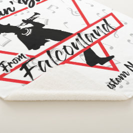 Dancin' Band uit Falconland gepersonaliseerd Sherpa Deken