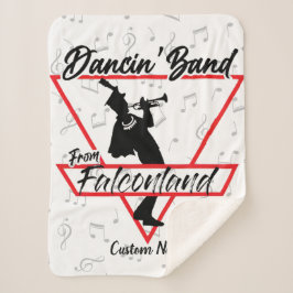 Dancin' Band uit Falconland gepersonaliseerd Sherpa Deken