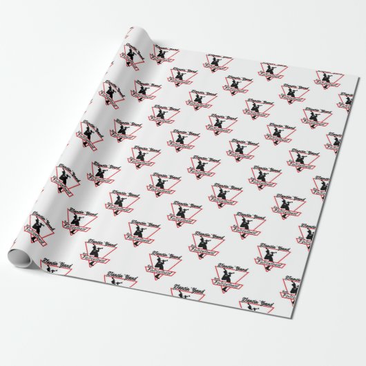 Dancin' Band van Falconland Wrapping Paper Cadeaupapier (Uitgerold)