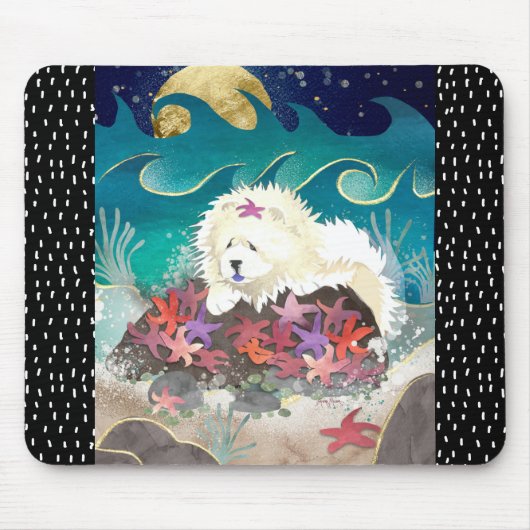 DANCIN MET DE KNOP STARZ-crème - Mousepad Muismat (Voorkant)