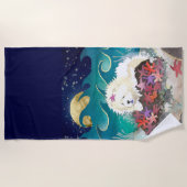 DANCIN MET DE STARZ cream chow strandlaken (Voorkant)