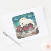 DANCIN MET DE STARZ cream chow vierkante stickers (Envelop)