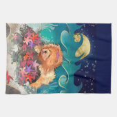 DANCIN MET DE STARZ Red Chow - Keukenhanddoek (Horizontaal)