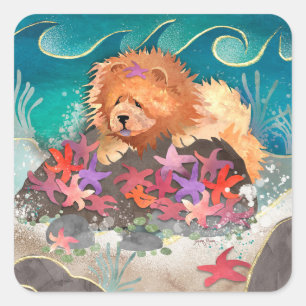 DANCIN MET DE STARZ-vierkante stickers