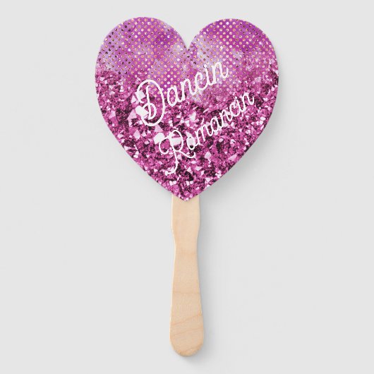 Dancin' Romancin' Pink Heart Handwaaier (Voorkant)