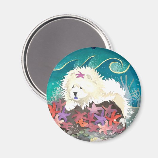 DANCIN WITH THE STARZ - Cream Chow Magneet (Voorkant / Achterkant)