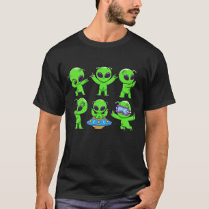 Dancing Aliens Dance Challenge UFO Fun CollT-Shirt T-shirt