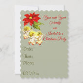 Dancing Angels kerstfeest uitnodiging (Achterkant)