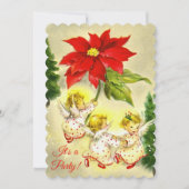 Dancing Angels kerstfeest uitnodiging (Voorkant)