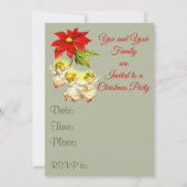 Dancing Angels kerstfeest uitnodiging (Achterkant)