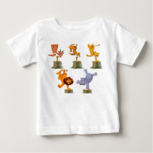 Dancing Animals Peuter Fine Jersey T-shirt