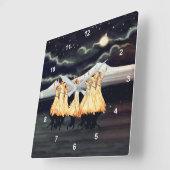 Dancing Ararat Vierkante Klok (Hoek)