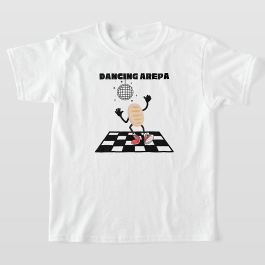 Dancing Arepa Grappig Tweetalig Venezolaans Arepa T-shirt (Laagn)