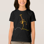 DANCING AROUND BAD STUFF GIRAFFE beroemd gemaakt d Tri-Blend Shirt (Voorkant)