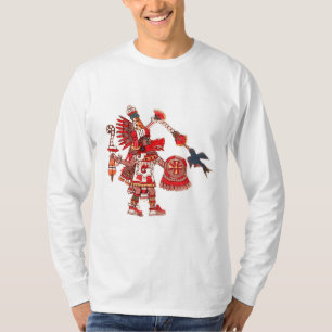 Dancing Aztec shaman-krijger T-shirt