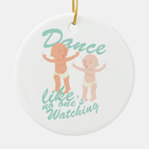 Dancing Babies Keramisch Ornament