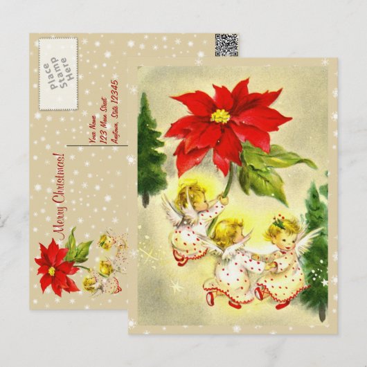 Dancing Baby Angels  Briefkaart (Voorkant / Achterkant)