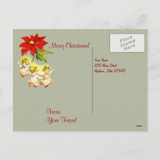 Dancing Baby Angels  Briefkaart (Achterkant)