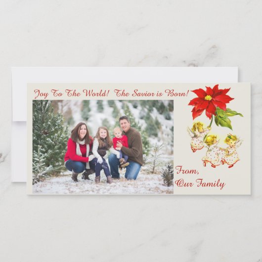  Dancing Baby Angels Fotokaart Feestdagenkaart (Voorkant)