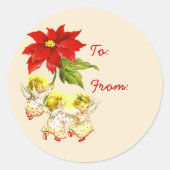 Dancing Baby Angels Gift Label Stickers (Voorkant)