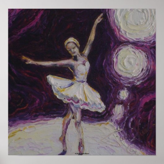 Dancing Ballerina Fine Art Poster (Voorkant)