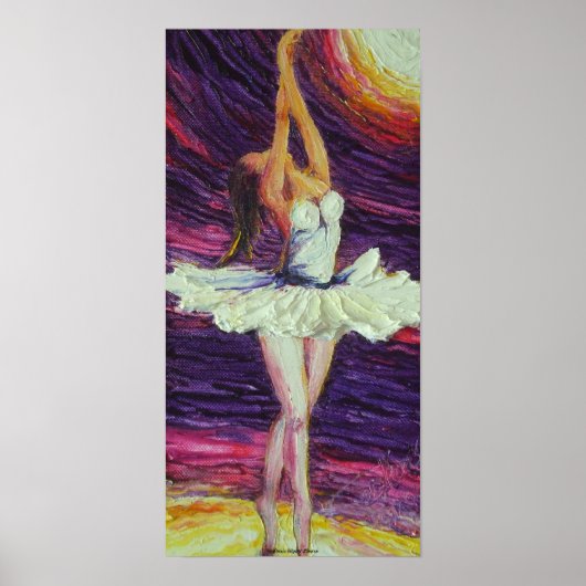 Dancing Ballerina Fine Art Poster (Voorkant)