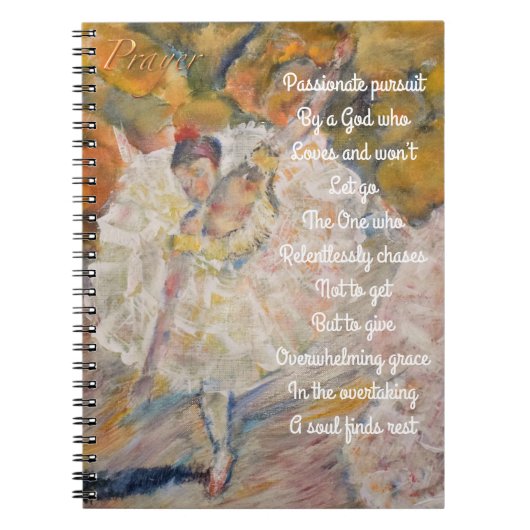 Dancing Ballerina prayer journal Notitieboek (Voorkant)