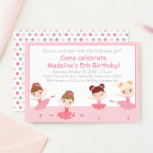 Dancing Ballerinas Birthday Kaart