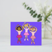 Dancing Ballerinas Gifts Briefkaart (Staand voorkant)