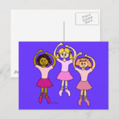 Dancing Ballerinas Gifts Briefkaart (Voorkant / Achterkant)