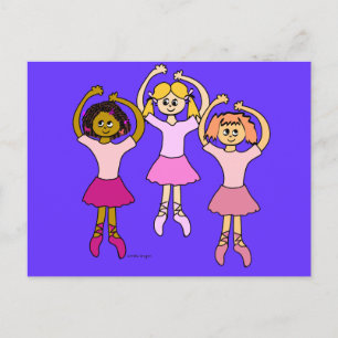 Dancing Ballerinas Gifts Briefkaart