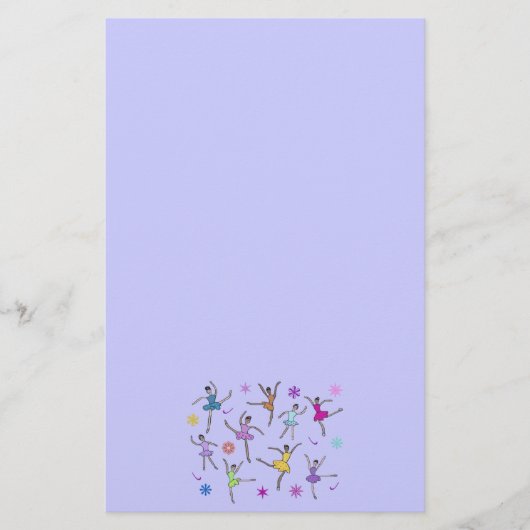 Dancing Ballerinas Stationery Briefpapier (Voorkant)