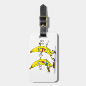 Dancing Bananas Bagagelabels (Voorkant verticaal)