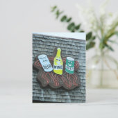 Dancing Beer Cans Briefkaart (Staand voorkant)