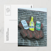 Dancing Beer Cans Briefkaart (Voorkant / Achterkant)