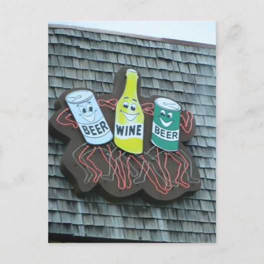 Dancing Beer Cans Briefkaart (Voorkant)