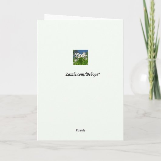 Dancing Bird Moederdag Kaart (Achterkant)