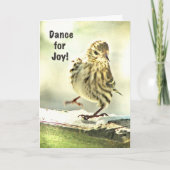 Dancing Bird Moederdag Kaart (Voorkant)