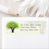 Dancing Blooms Green Tree Adres Etiket (Insitu)
