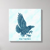 Dancing Blue Raven Canvas Afdruk (Voorkant)