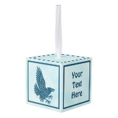 Dancing Blue Raven Decoratie (Achter hoekig)