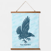 Dancing Blue Raven Hangend Wandkleed (Voorkant)