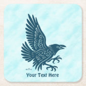 Dancing Blue Raven Kartonnen Onderzetters (Voorkant)