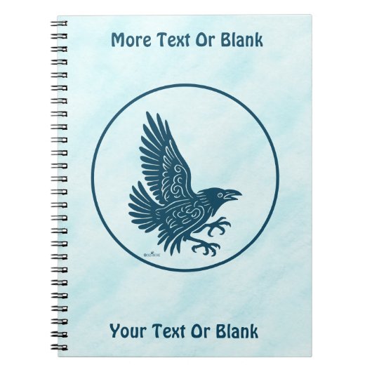 Dancing Blue Raven Notitieboek (Voorkant)