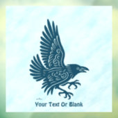 Dancing Blue Raven Raamsticker (Vel 3)