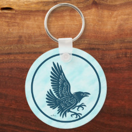 Dancing Blue Raven Sleutelhanger